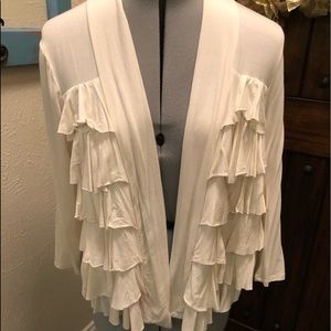 Ruffled Cardigan